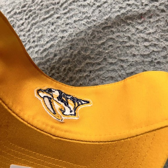 Nashville Preditors Hat Cap Mens Visor One Size Adidas - Picture 3 of 3